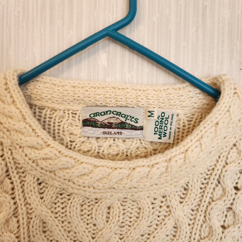 Aran Crafts Wool Sweater M - Picture 2 of 3